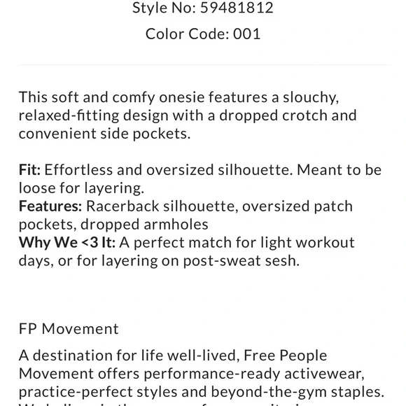 Free people Hot shot Onsie size XS - Picture 8 of 8